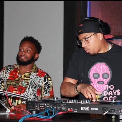 DJ Endy on the decks with a guest DJ